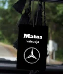 Personalizuotas automobilio kvapukas su vardu ir auto logo, 4 nuotrauka