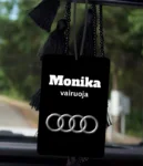 Personalizuotas automobilio kvapukas su vardu ir auto logo, 5 nuotrauka