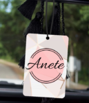 Personalizēts automašīnas aromatizators ar vārdu