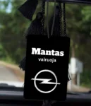 Personalizuotas automobilio kvapukas su vardu ir auto logo, 3 nuotrauka