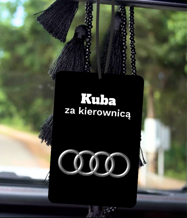 Personalizowana zawieszka zapachowa z imieniem i logo samochodu