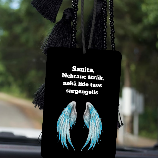 Personalizēts automašīnas aromatizators „Eņģelis“