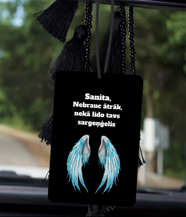 Personalizēts automašīnas aromatizators „Eņģelis“