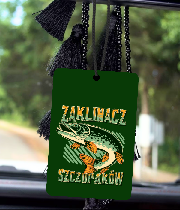 Zawieszka zapachowa do samochodu „Zaklinacz szczupaków”