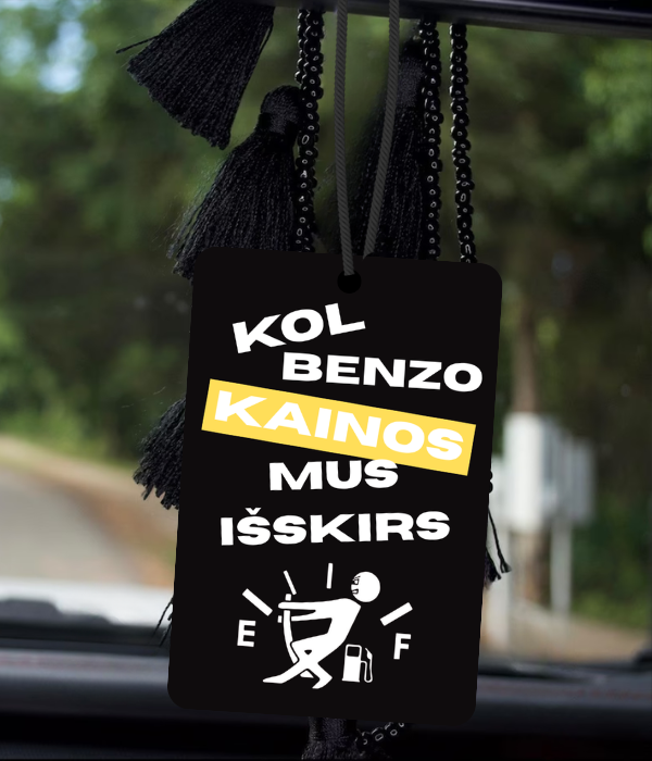 Automobilio kvapukas „Benzo kainos“