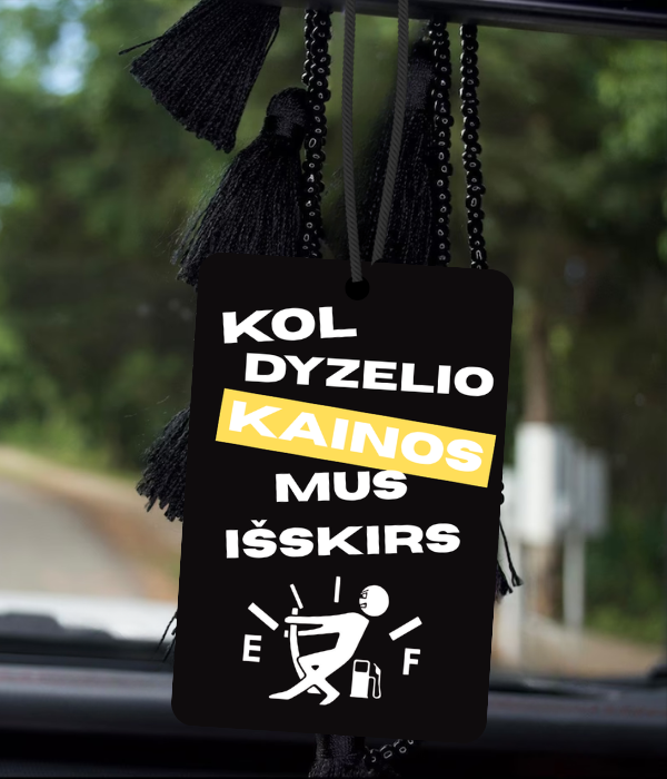 Automobilio kvapukas „Dyzelio kainos“