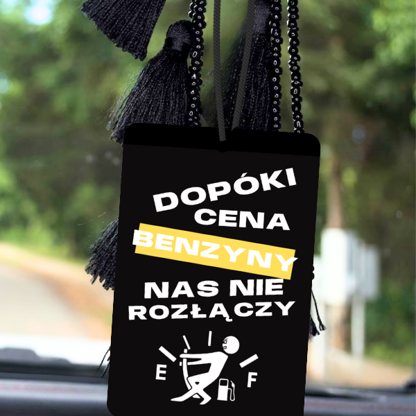 Zawieszka zapachowa do samochodu „Ceny benzyny”