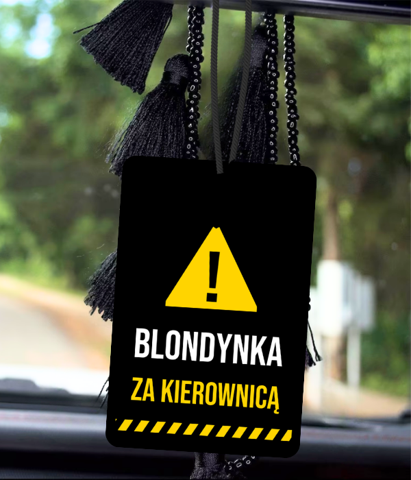 Zawieszka zapachowa Blondynka za kierownicą